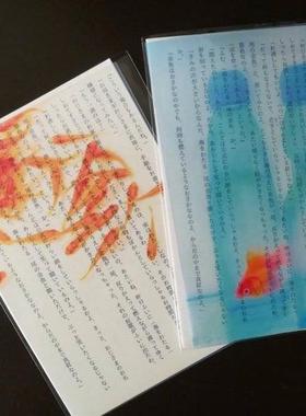 日本金鱼书签非同凡响金鱼锦鲤群在书中游泳网红透明大胆摸鱼神器