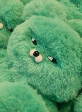 韩国芥末熊毛绒玩具同款玩偶绿色斜眼搞怪小熊可爱公仔玩偶