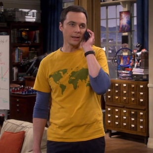 谢尔顿同款宽松世界地图男装衣服全棉T恤服装2021年初夏男款短袖t