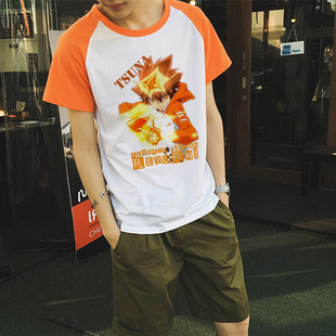 泽田纲吉衣服T恤衫动漫周边家庭教师服饰短袖t恤cos服创意夏上衣