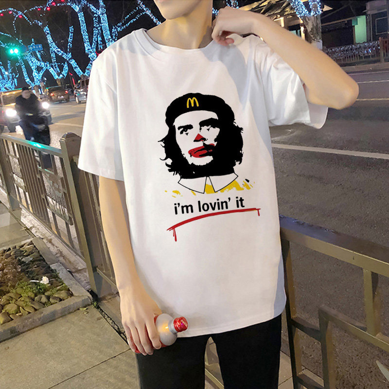 切格瓦拉T恤男圆领男装休闲恶搞趣味短袖衣服青少年宽松服装体恤