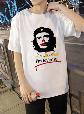 切格瓦拉T恤男圆领男装休闲恶搞趣味短袖衣服青少年宽松服装体恤