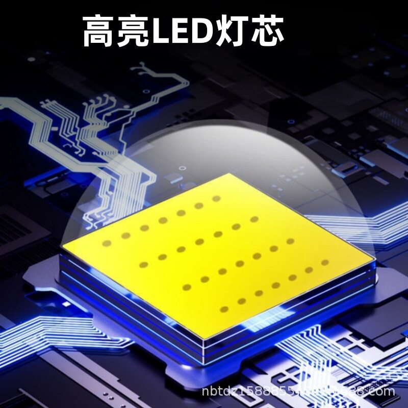 工厂直销高亮强光探照灯USB充电户外防水远射LED手提大容量手电筒