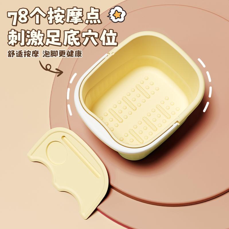 儿童泡脚桶冬季按摩桶洗脚盆养生过小腿足浴盆宝宝家用保暖洗脚桶