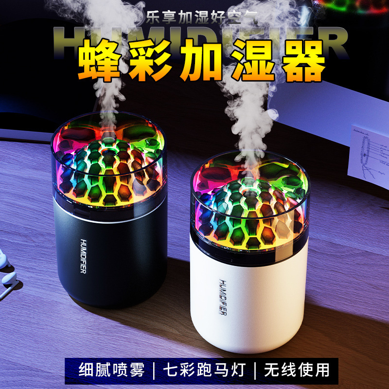 千姿雅加湿器鲜花家用车载大容量雾化香薰机静音2025新款香薰雾化