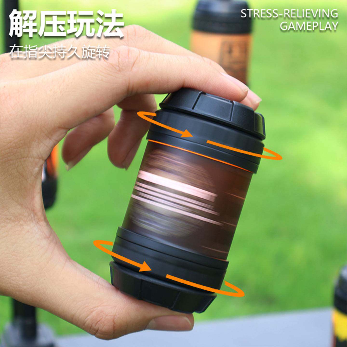 LED露营旋转灯户外DIY假创意灯饰充电野营灯具无极调光帐篷氛围灯