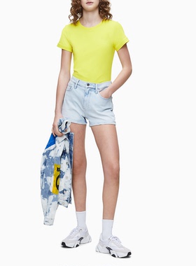 强货 时尚简约 西K Jeans 专柜790 经典LOGO款 短袖T恤 女U192