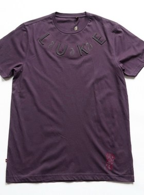 英伦高端时尚男装L*KE 环绕式凹凸LOGO超帅圆领T恤 男V284