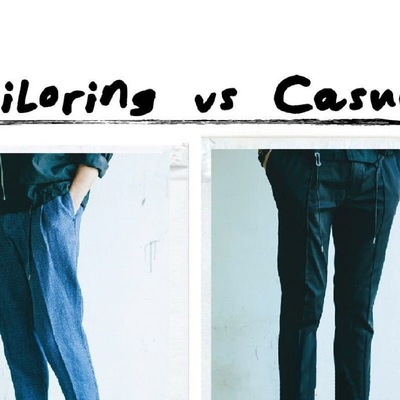 潮流帅气小众时尚裁剪休闲裤