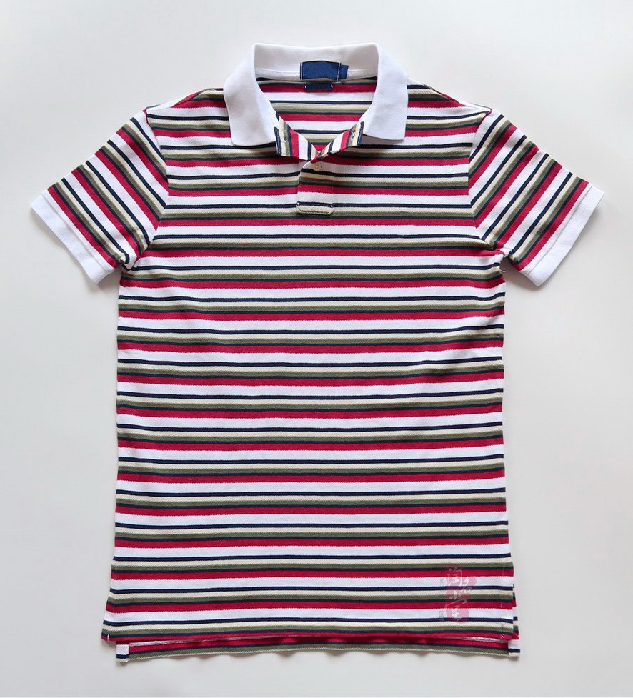 特 强货越南造 P马球 小马仔 ZUI帅彩色条纹POLO衫 男S892