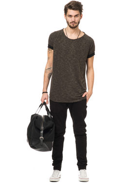 牛货 瑞典TG 89美金 舒适竹节棉 立体插肩袖 时尚帅气T恤 男V463