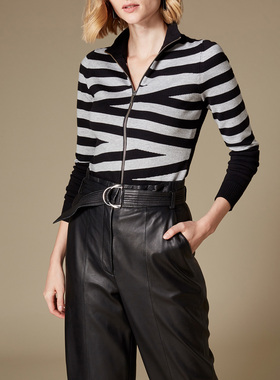 时尚单品 强货 英伦凯纶 170美金 好版型 针织拉链外套 女S138