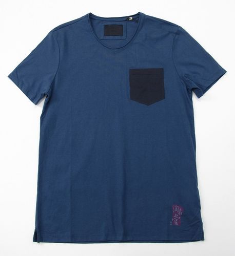 美式撞色口袋款凉快舒适超帅t恤