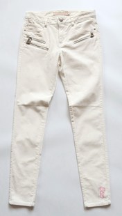 韩式时尚E.L**D 专柜900 灯芯绒 超帅双拉链休闲裤 女S998