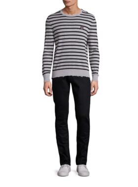 法式高端时尚The Ko*ples 200美金 帅气大绣章款 条纹针织衫U515