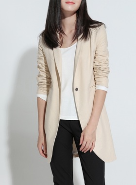 小众高端潮品init*al ZG2680 设计感超有范时尚中长款西装 女V480