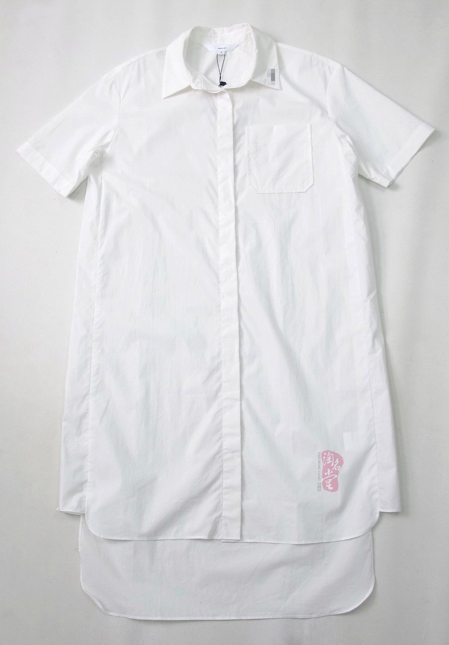 精品  香蕉风尚 夏季ZG698 时尚设计感 领口绣花 衬衫连衣裙P509