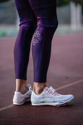 GL秋冬跑步长弹螺纹压缩专业运动训练田径速干后腰手机袋紧身长裤