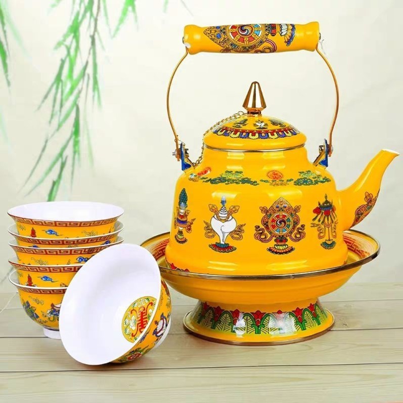 藏式酥油茶壶民族风茶具吉祥