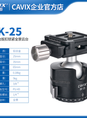 CAVIX全景云台BK-25快速锁紧球形扳扣式云台厂家直销