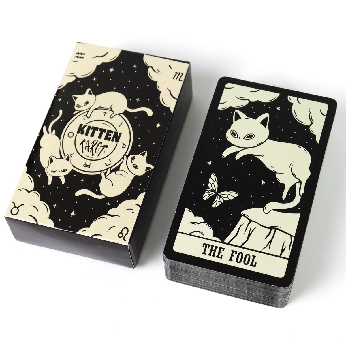 塔罗牌小猫塔卡罗 10.3x6cm左右 英文Kitten塔罗占牌塔罗小猫