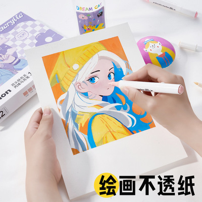 双头丙烯肤色马克笔学生动漫肉色
