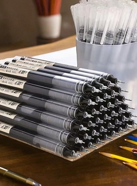 yhfanhansanabc巨能写直液式速干走珠笔中性笔cr908黄色天蓝色绿