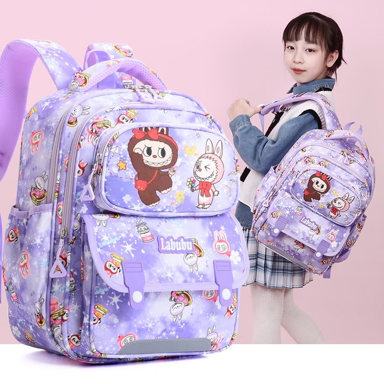 拉布布书包小学生库诺米卡通可爱卡通7-12岁轻便儿童1-3年级背包g