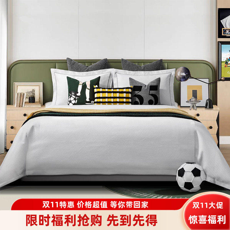 样板房间展厅足球主题系列儿童房男孩房卡通床上用品12件套可定制