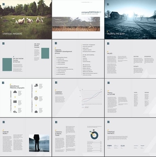 38页杂志介绍画册宣传公司AI产品手册矢量排版模版Ai图文宣传模版