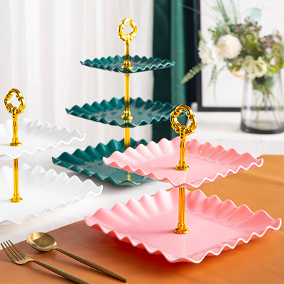 否塑料北欧风多层点心架