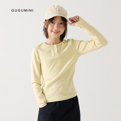 ugumini童装女童2026春长袖T恤