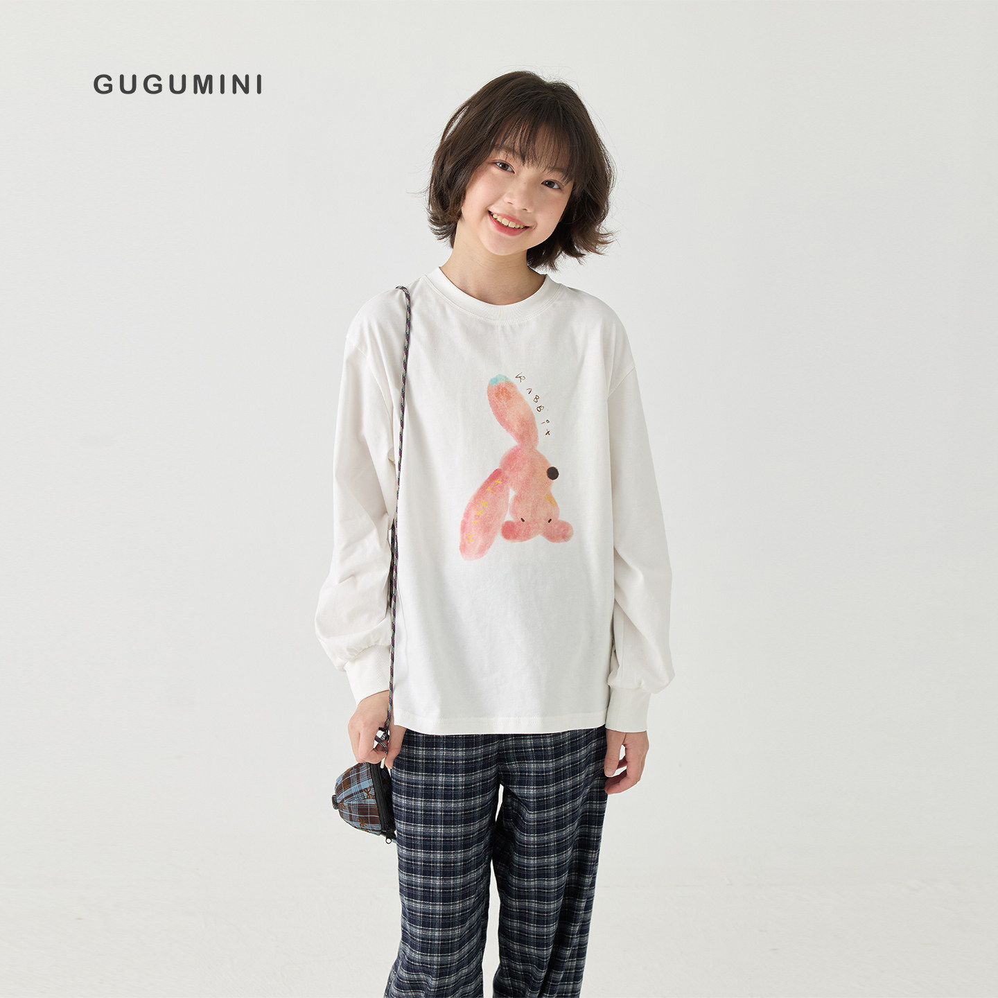 gugumini童装春秋厚度长袖T恤图片