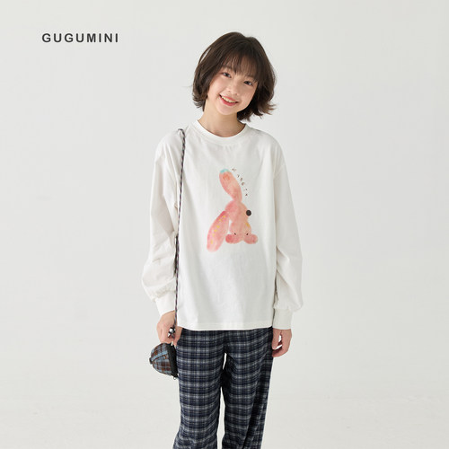 gugumini童装春秋厚度长袖T恤