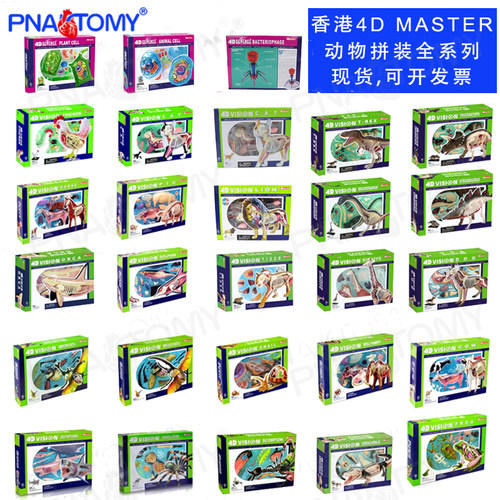 动物拼装模型4DMASTER益智