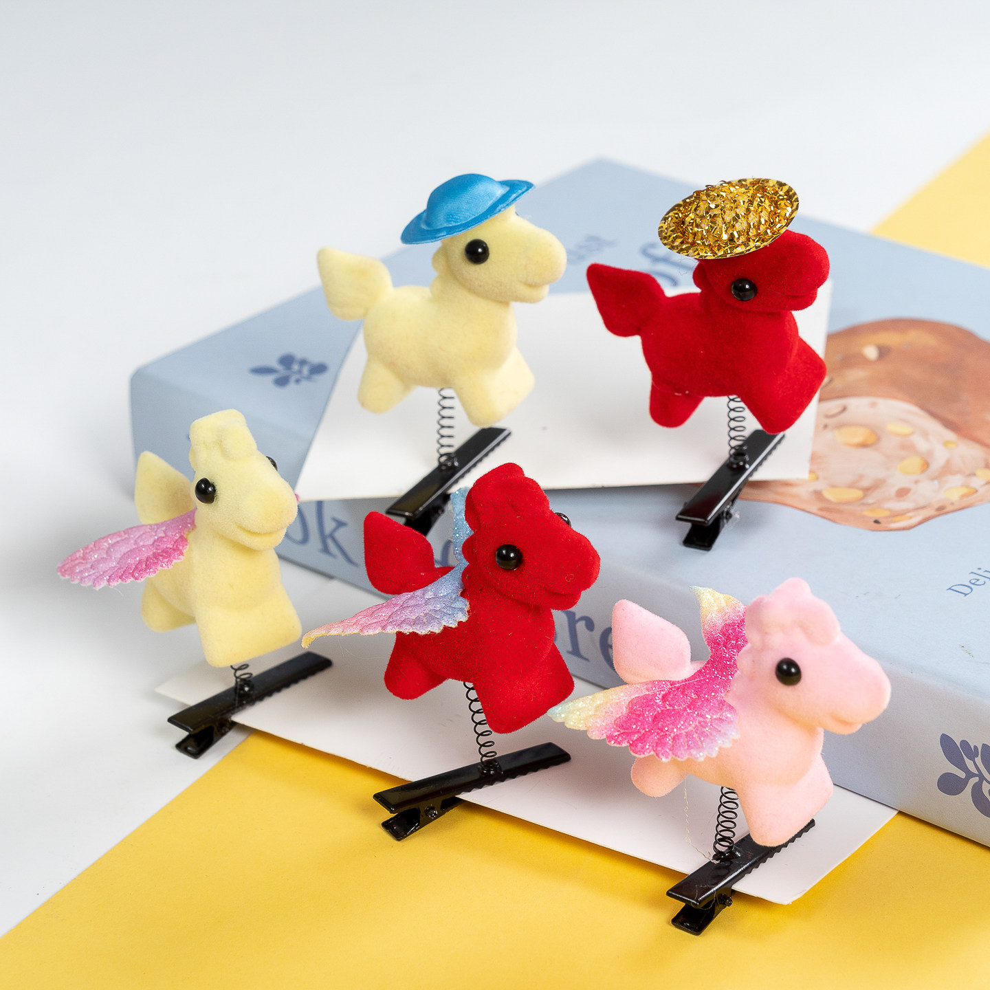 马年小礼品小马装饰弹簧发夹幼儿园奖品学生元旦跨新年活动小礼品