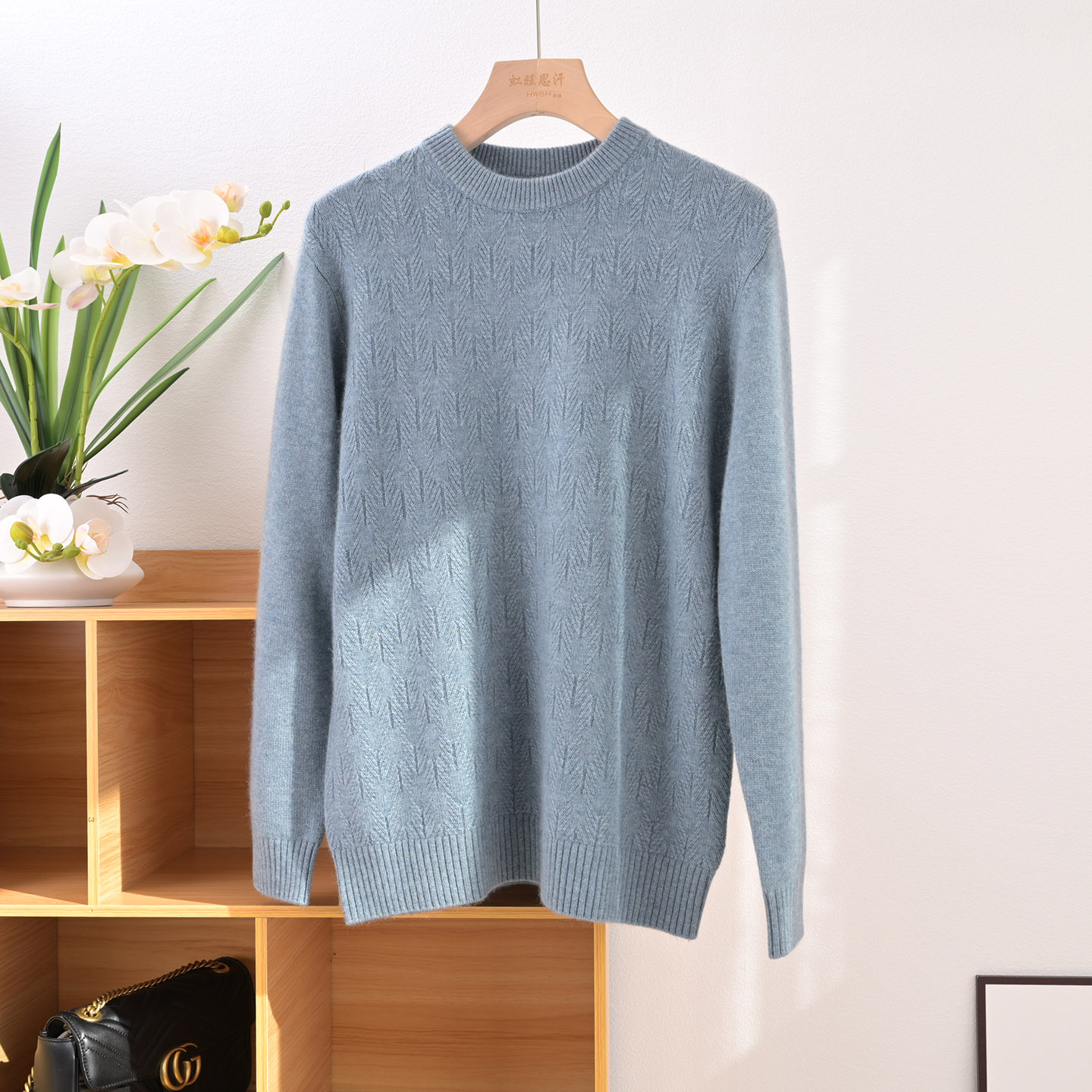 色系儒雅2025新款男士羊绒套衫