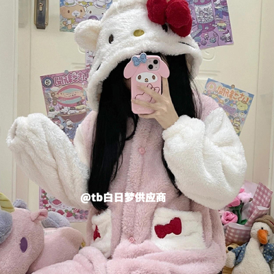 hellokitty睡衣女秋冬季