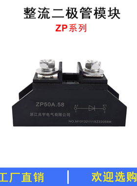 续流二极管ZP50A 100A 200A 300A 500A整流管1000V模块防反充