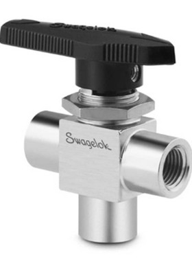 SS-44XF6RT不锈钢3通球阀3/8in.内螺纹NPT接头1.5Cv 40系