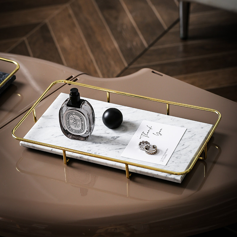 天然大理石长方形托盘化妆品置物架卫生间玄关收纳架香薰香水收纳,3C数码配件,USB多功能数码宝,淘宝优惠券,粉丝福利购,淘宝优惠卷