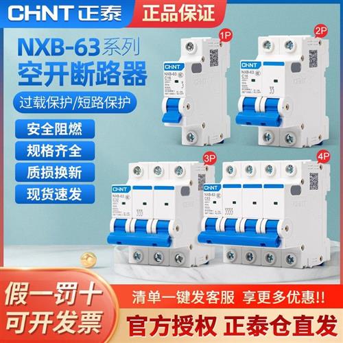 空气开关NXB-63家用2p总闸3p4p小型 NXB-125 DZ47升级款125A