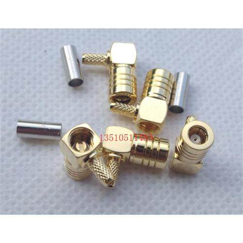 SMBKW15射频同轴RF连接器SMB母弯通用RG316 RG174高频头50欧姆