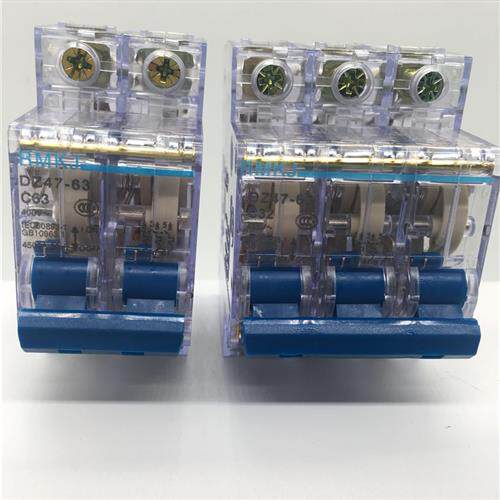 人民透明空开 DZ47-63 1P/2P/3P/4P小型断路器 工地透明空气开关