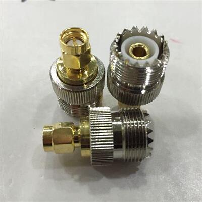 纯铜镀金M母转SMA内针转接头SL16K母转SMA公转换对接头MK-SMAJ