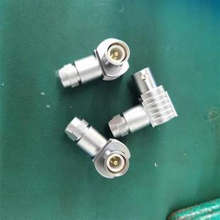 00S 插头插座 2S弯头连接器 单芯同轴L型信号连接头子 FLA