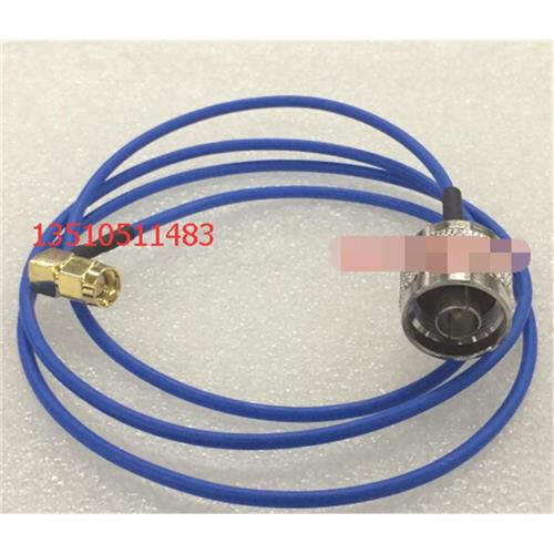 N/SMAJJW微波RG405射频半柔跳线 N公转SMA弯公AP馈电SFT502线