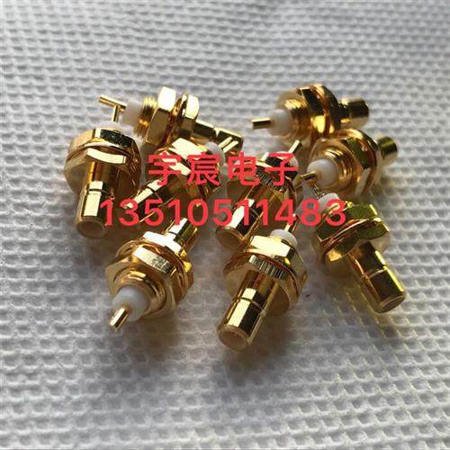 SMBJYD射频同轴连接器SMB公带螺母固定高频RF插座SMBJY 50欧姆