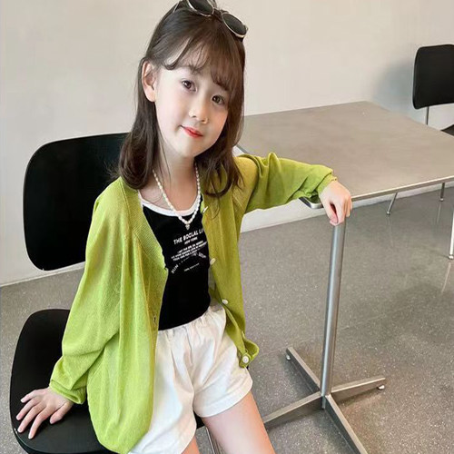 童装女防晒衣薄款开衫