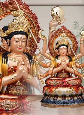 纯铜斗姥斗姆元君神像客厅工艺品